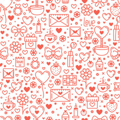 Seamless Pattern for st. Valentine's Day