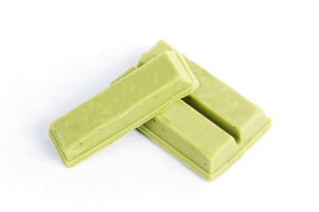 green tea chocolate wafer