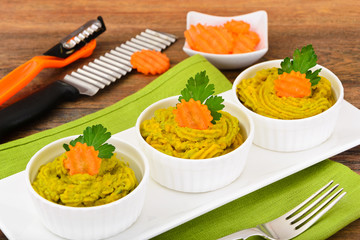 Puree Pate Broccoli, Pumpkin and Carrot.