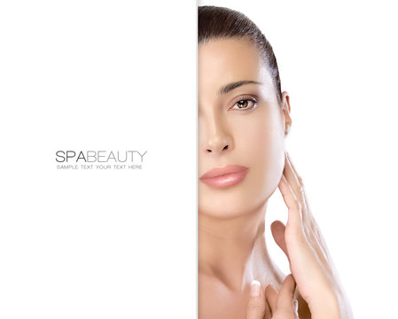 Beauty Face. Spa Woman. Skin Care Concept