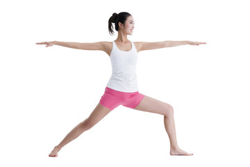 Fototapeta premium Young woman practicing yoga