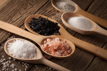 collection of different types of salt