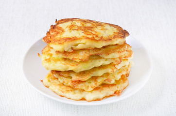 Fried courgette pancakes
