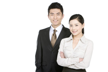 Portrait of young businesspeople