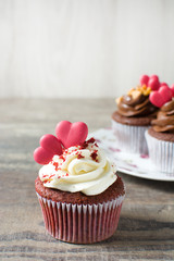 Valentine cupcakes