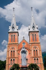Saigon Notre-Dame Basilica in Ho Chi Minh City, Vietnam