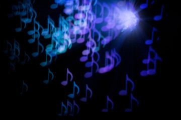 Abstract Notes Shape Bokeh