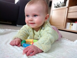 Little baby smiling