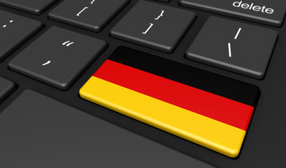 Germany Flag Computer Button Key