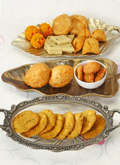 Group of Indian snack - Mathi