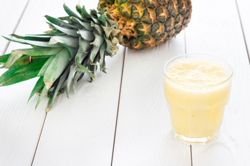 Pineapple Smoothie with Pineapple, Horizontal