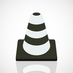 traffic cone icon.vector illustration.