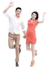 Fototapeta premium Cheerful young couple