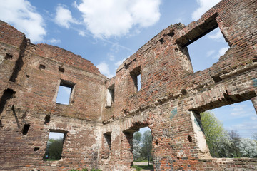 ruins under sky