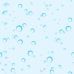 Air bubbles in water seamless pattern