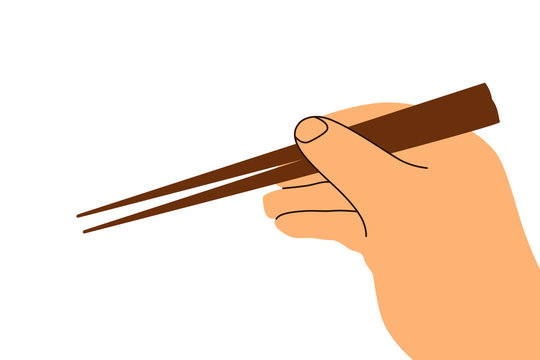 箸を持つ手 Stock イラスト Adobe Stock