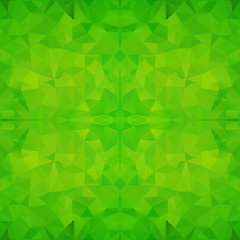 Green abstract polygonal background
