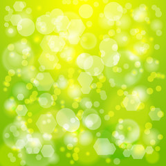 Obraz premium Green bokeh background