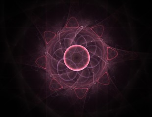 Obraz premium Abstract fractal patterns and shapes. Fractal texture for prints.
