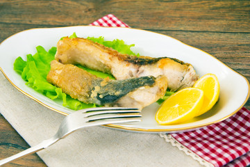 Healthy and Diet Food: Fried Fish Carp