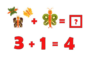 Illustration of Education Mathematics for Preschool Children. Th