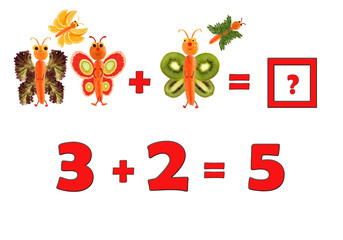 Illustration of Education Mathematics for Preschool Children. Th