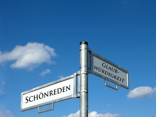Schönreden - Glaubwürdigkeit