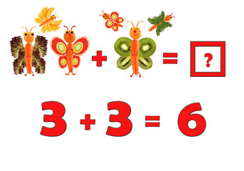 Illustration of Education Mathematics for Preschool Children. Th