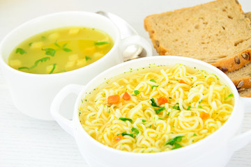 Chicken Soup with Noodles
