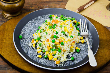 Risotto with Vegetables, Peas