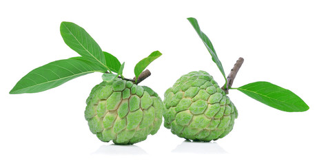 Custard apple isolated on white background