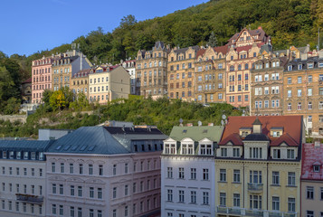 Fototapeta na wymiar View of Karlova Vary, Czech republic