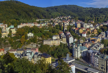 View of Karlovy Vary, Czech republic