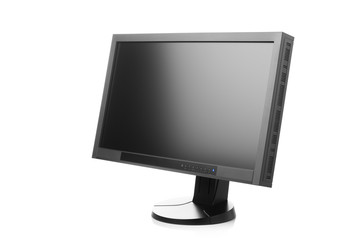 professional graphic monitor isolated on white