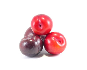 Fresh Ripe Red  Juicy Plum