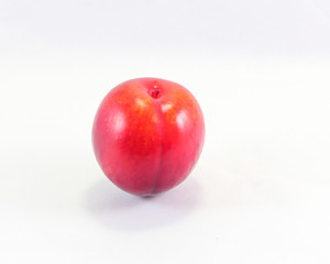 Fresh Ripe Red  Juicy Plum