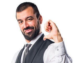 Man proud of himself