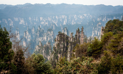 Zhangjiajie natural scenery in China 