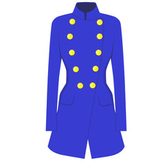 Obraz premium Blue coat vector