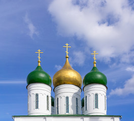 Fototapeta na wymiar Domes of Orthodox Church
