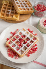 Belgische Waffeln zum Frühstück