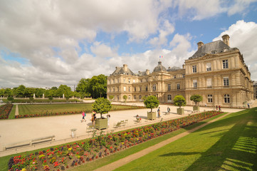 Obraz premium Ogród Luksemburski (Jardin du Luxembourg) w Paryżu, Francja