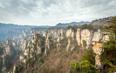 Fototapeta na wymiar Zhangjiajie natural scenery in China 