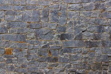 old stone gray wall