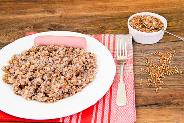 Buckwheat wit Sausage Diet Food