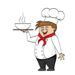 Illustration of a cartoon chef