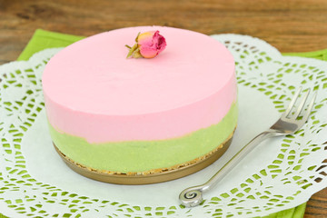 Raspberry Cheesecake Pistachio Nut on Sand-Based