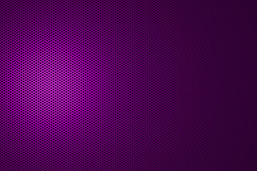 spotlight on purple metallic mesh background.