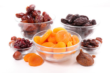 collection of dried fruit