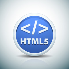 HTML5 button sign